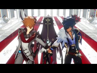 best genshin impact mmd розария тарталья кэйа 紗痲 best