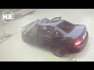 best в махачкале водитель не справился с управлением и врезался в запрау best