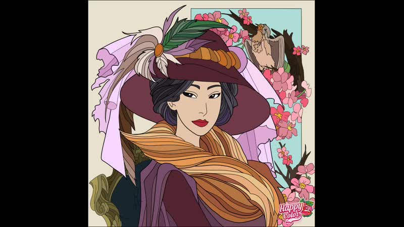 best coloring молодая богатая красивая японка 10 х годов xx века young rich beautiful japanese woman of the 10s of xx best