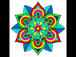 best cuts coloring n 0163 мандала с голубыми листочками mandala with blue leaves best