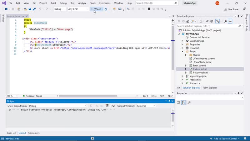 best net core debugging with wsl 2 preview best