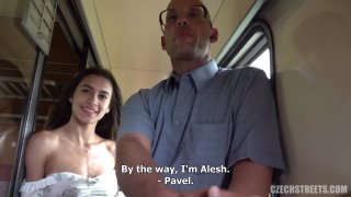 best czechstreets czechav vanessa alessia a quickie on a fast train with an unfaithful beauty e145 best