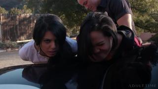 best gina valentina honey gold girl under arrest double team a cop cock best
