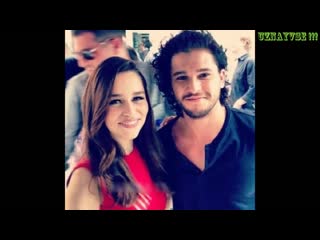 best эмилия кларк и кит харингтон лучшие моменты дружбы игра престолов 2017 emilia clarke kit harington best