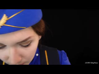 best asmr kittyklaw асмр стюардесса на борту самолета первым классом asmr first class flight attendant best