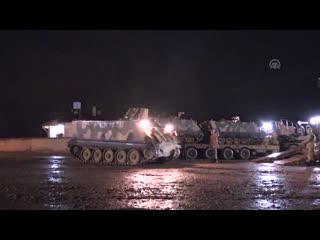 best a large number of armored vehicles have been deployed at the syrian border to be shipped to idlib best