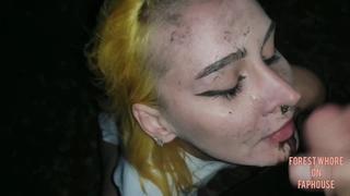 best повалялась в грязи и получила сперму forest whore wildly dirty walk public anal gape prolapse piss pee пролапс best