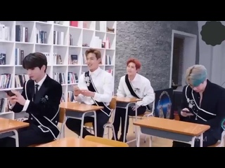 best teacher minhyuk trying to instruct the king of giving monbebe hearts wonho how to do it properly teacher youre best