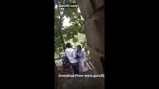 best indian college students bunking class and fucking outdoor whore doggy fucked slut gives quick handjob blowjob best