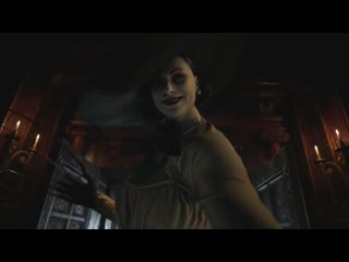 best resident evil 8 village lady dumitrescu высокая леди димитреску в шляпе прикол фильм мужчина по вызову best