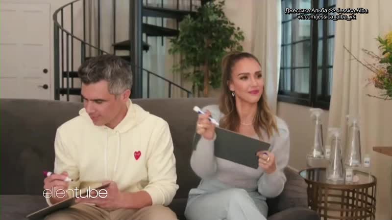 best джессика альба на шоу эллен дедженерес лос анджелес 15 января 2021 rus sub best