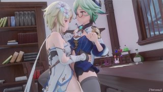best a night in mondstadt happy accident part 2 сахароза люмин геншин импакт сахароза люмин с animation anime porno best