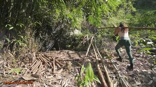 best snakes ct camping im building a shelter under the rocks from start to finish pick papaya and made a delicious salad best