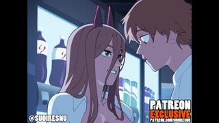 best power chainsaw man hentai хентай animation анимация 4k by suoiresnu best
