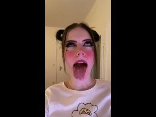 best ahegao teen anime girl cute face solo voice соло закатывает глаза высунула язычок слюни стонет best