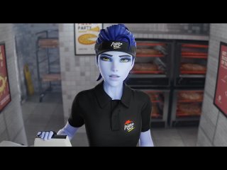 best widow from overwatch has sex in a pizzeria вдова из overwatch занимается сексом в пиццерии порно хентай porno best