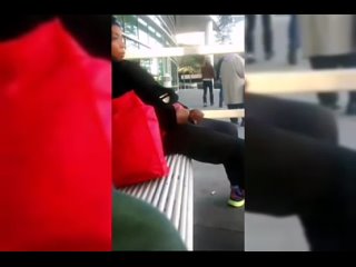 best voyeur secretly filmed her sit at bus stop public outdoor best