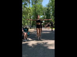 best утренние тренирои на свежем воздухе со старшей и средней группой best