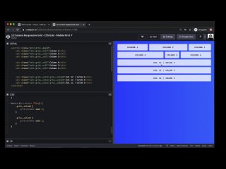 best 12 column grid with css grid mobile first responsive breakpoints best