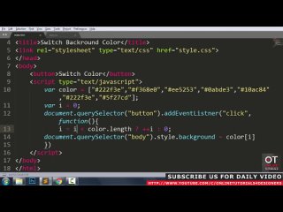best change background color on click html css and javascript best