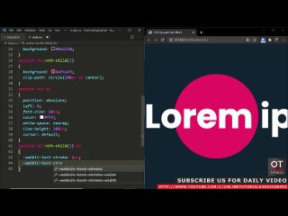 best css3 clip path circle and scrolling text animation effects quick css tutorial best