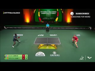 best алексис лебрен vs ибрагима диав ms r64 2023 ittf world table tennis championships finals best