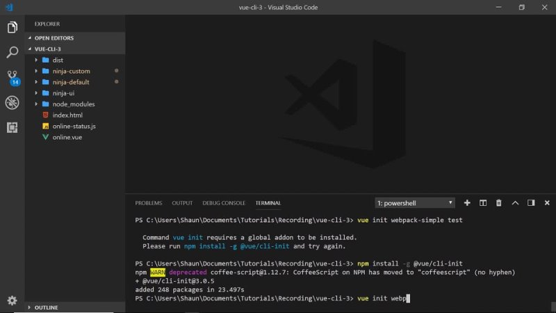 best vue cli3 tutorial 10 using vue init with the new cli best