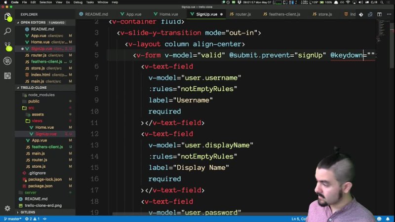 best build a trello clone with vue jsvuetify js and feathers js part 1 best