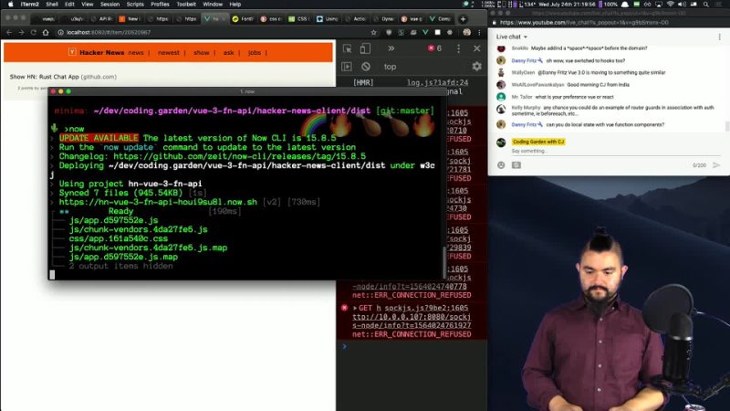 best build a hacker news client with the vue 3 function based component api vuex and vue hooks best