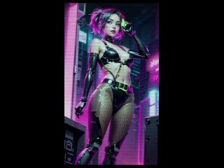 best ai art невероятные красотки в стиле киберпанк красивые привлекательные неотразимые девчонки отличная фигура милое best