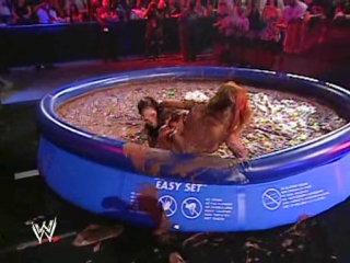 best candice michelle vs melina in a pudding match best