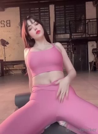 best alina becker exercises in pink best