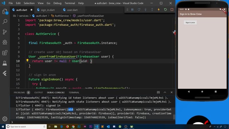 best flutter firebase app tutorial 6 custom user model best