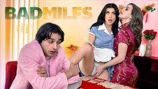 best gal ritchie and nicole emma vaunt filthy threesome with our favorite waitress best