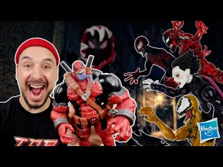best папа роб веном дедпул собрал из 5 фигурок карнаж майлз моралес гвен паук фейдж и морбиус best
