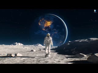 best космонавт идет по поверхности луны и смотрит на землю живые обои для wallpaper engine best