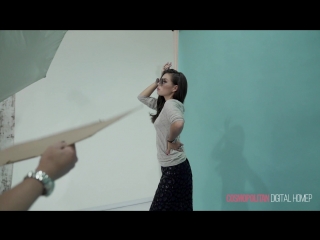 best карина нигай backstage съемки для сентябрьского номера cosmopolitan best