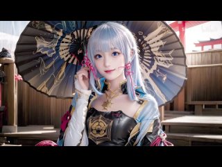 best 赛博coser 4k画质 ai绘画 绝美 神里绫华 原神 ai coser best
