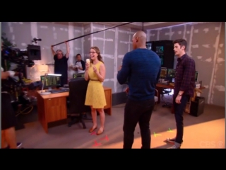 best melissa benoist and grant gustin behind the scenes of worlds finest best