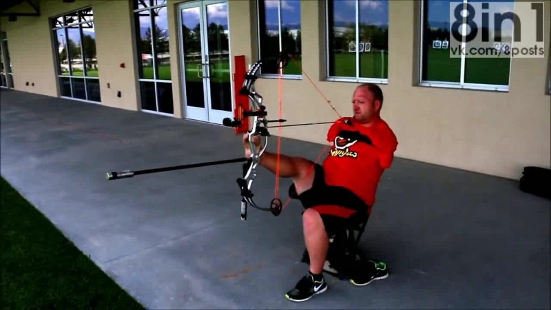 best безрукий мужик ставит рекорд стреляя ногами из лука armless archer matt stutzman shooting with his bow while using best