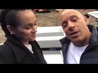 best вин и натали эммануэль со съемок форсажа 9 фрагмент видео best