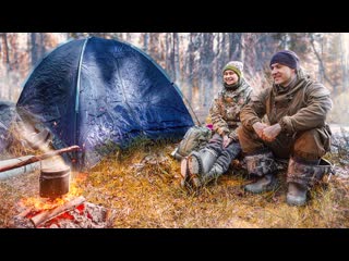 best лесной кемпинг в холодной палатке с горячей девушкой best