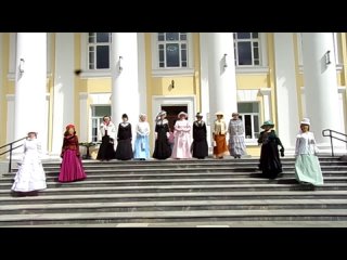 best 06 06 2023 дамы из прошлого на крыльце нац ой библиотеки рк best