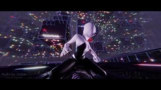 best spider gwen has sex with a guy chained him with a covert to a skyscraper fun adult animation by shir0qq best