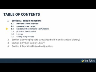 best section 1 part 3 list comprehensions and built in functions on lists 1440p with 30fps best