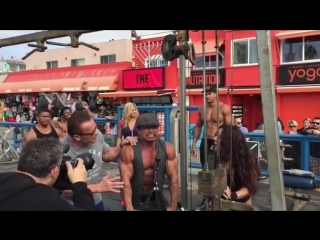 best фотосет возле venice muscle beach с арнольдом шварценеггером и другими именитыми спортсменами best