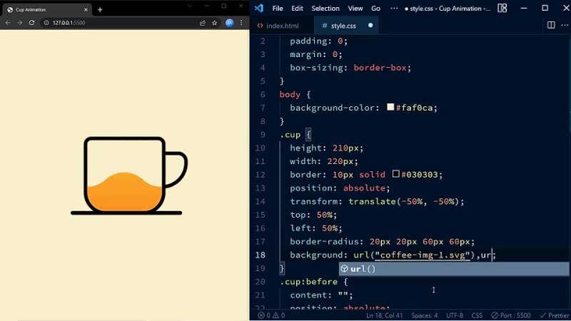 best css cup animation css animation tutorial best
