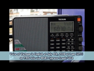 best stimme vietnams in englisch am 04 07 2018 um 1 uhr utc auf 7315 khz via whri cypress creekusa best