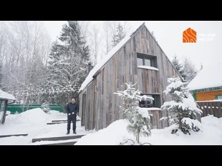 best современная баня в стиле барнхаус большие панорамные окна отделка амбарная best