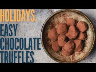 best easy dark chocolate truffles to make at home for special occasions best